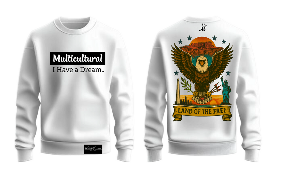 Multicultural USA Hoodie – Land of the Free Edition