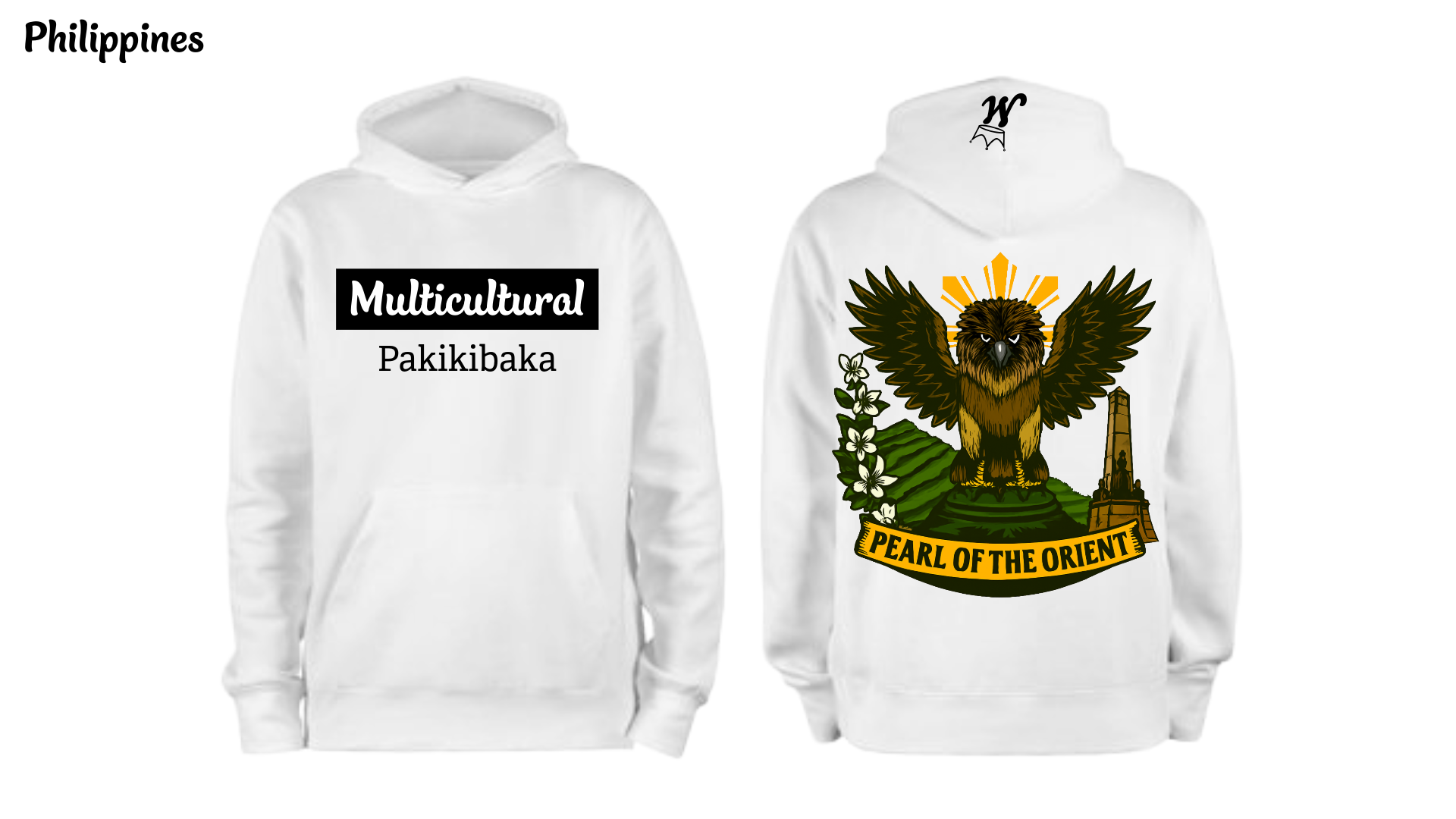 Multicultural Pakikibaka Hoodie – Pearl of the Orient Edition