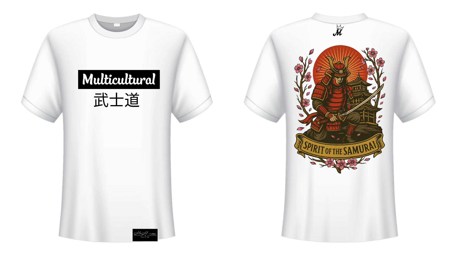 Multicultural Bushidō T Shirt– Spirit of the Samurai Edition